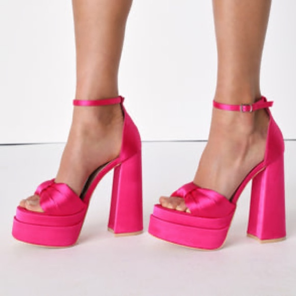 Lulu’s Barbie Platform Heels